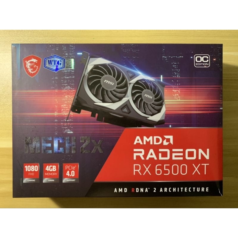 MSI MECH 2X RX 6500XT 4GB | Shopee Thailand