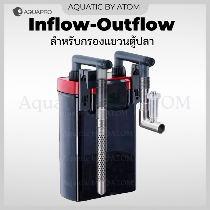 (พร้อมส่ง) Aquapro Inflow Outflow สำหรับกรองแขวนตู้ปลา อินโฟล เอ้าโฟล ...