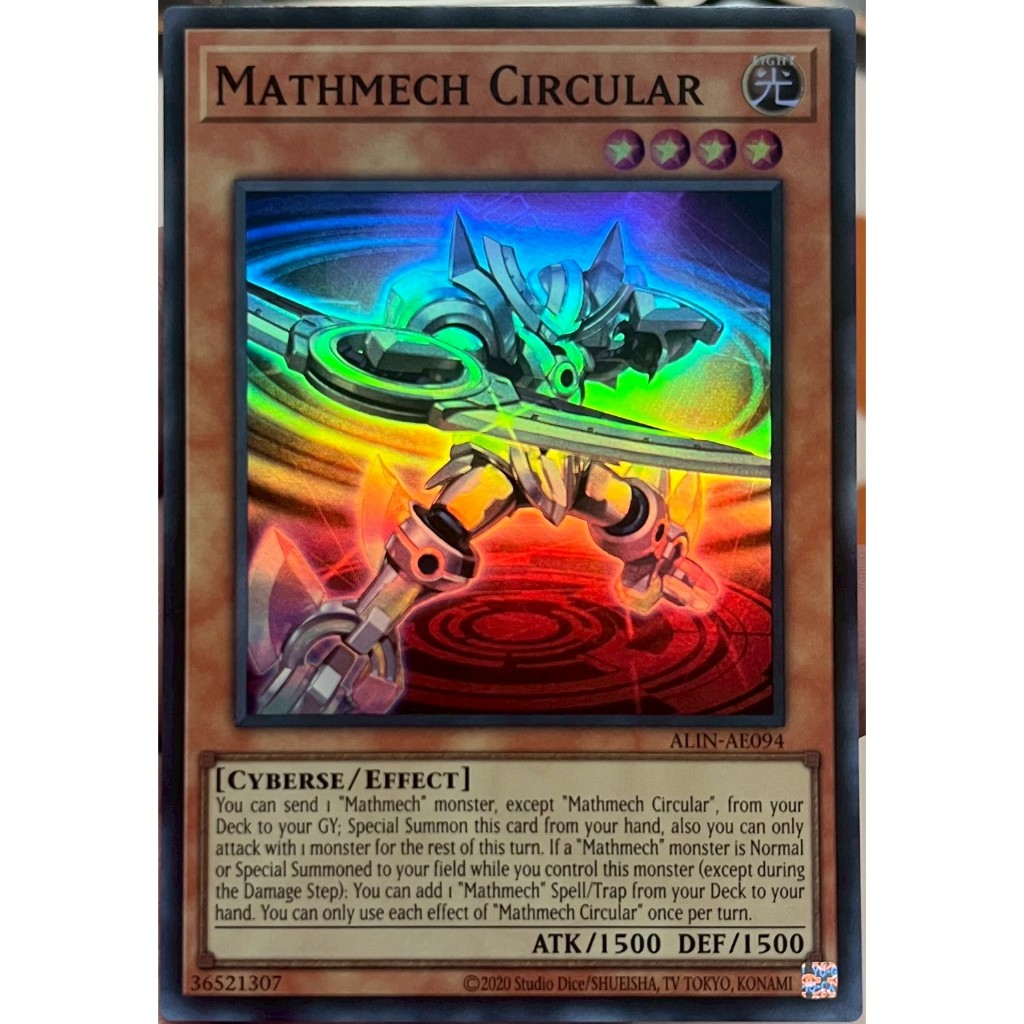 Yugioh Asia-Eng [ALIN-AE094] Mathmech Circular (Super Rare) การ์ดยูกิ ...