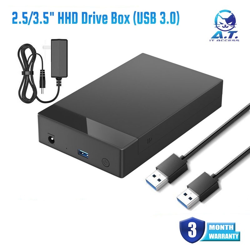 Portable Enclosure USB 3.0 2.5 / 3.5 inch Hard Drives Enclosure Shock ...