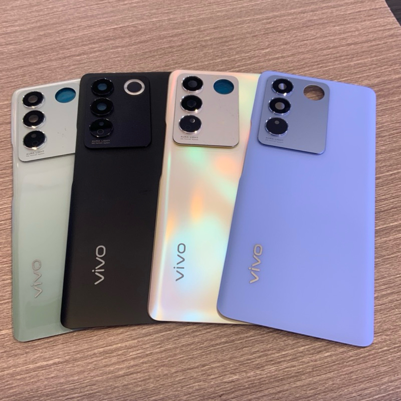 ฝาครอบแบตเตอรี่กระจกด้านหลัง พร้อมสติกเกอร์กาว แบบเปลี่ยน สําหรับ vivo ...