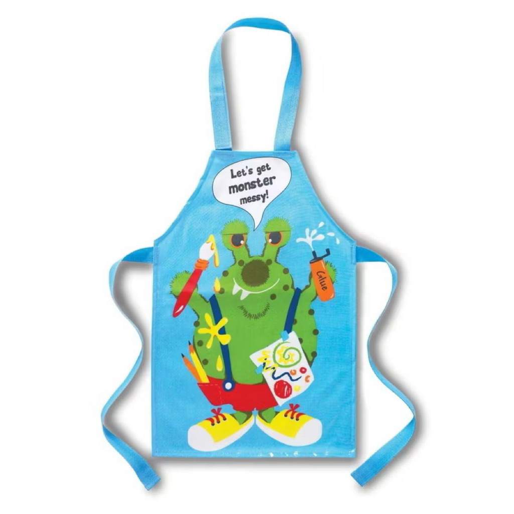 Cooksmart Kids Sample PVC apron, wipe clean material ผ้ากันเปื้อนเปื้อน ...