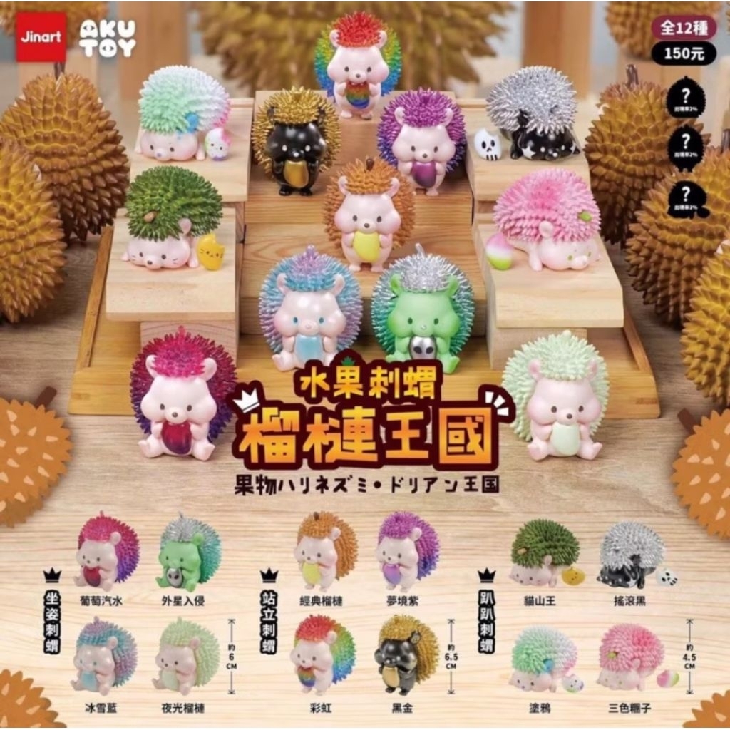 ⭐พร้อมส่ง⭐ Jinart - เม่นทูเรียน - Hedgehog Durian Kingdom (Art Toy ...