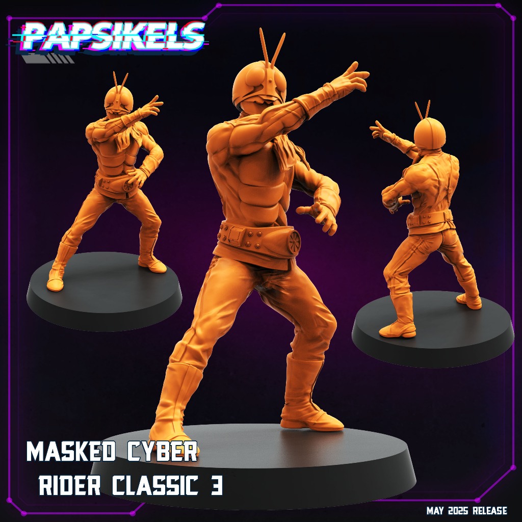 Masked Cyber Rider Classic 3 - 32mm Miniatures | Shopee Thailand