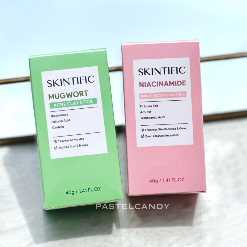 ลด50%LIVE🔥แท้💯% SKINTIFIC Mugwort มาส์กโคลนแบบแท่ง ลดรอยสิว รอยแดง ...