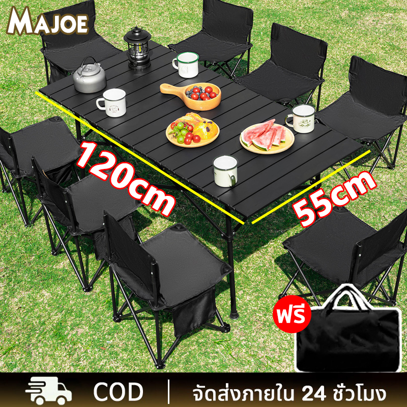 โต๊ะแคมปิ้ง โต๊ะเก้าอี้แคมป์ปิ้ง โต๊ะปิคนิคพับได้ Folding table โต๊ะ ...