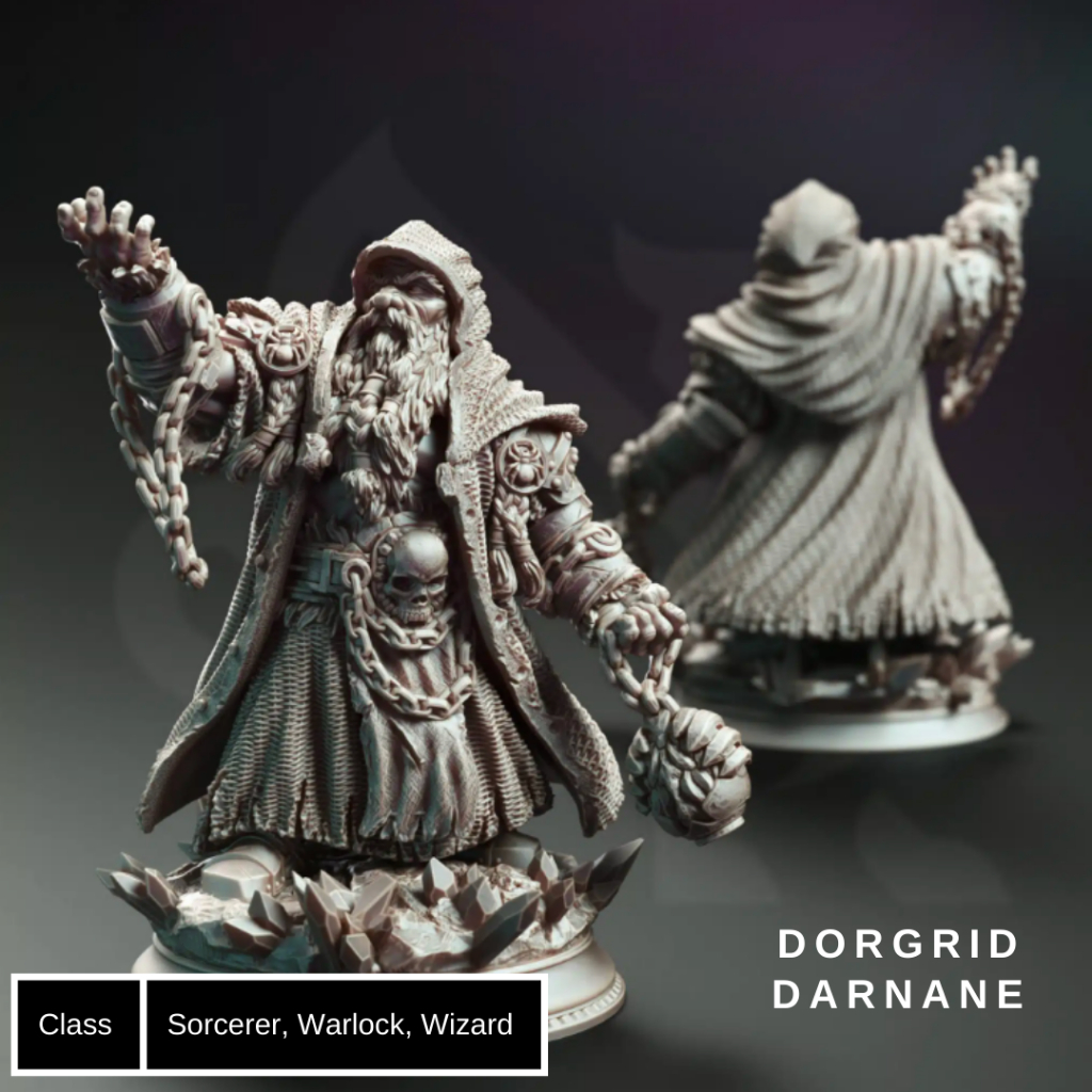 Sorcerer Class I รวมโมเดลอาชีพ Sorcerer (งานเรซิ่นสีเทา ฐาน 1 นิ้ว ...