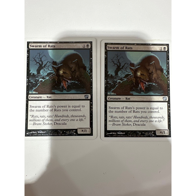 Magic: The Gathering Swarm Of Rats Card - Eighth Edition Uncommon | MTG Trading Card Game Singles - View #8