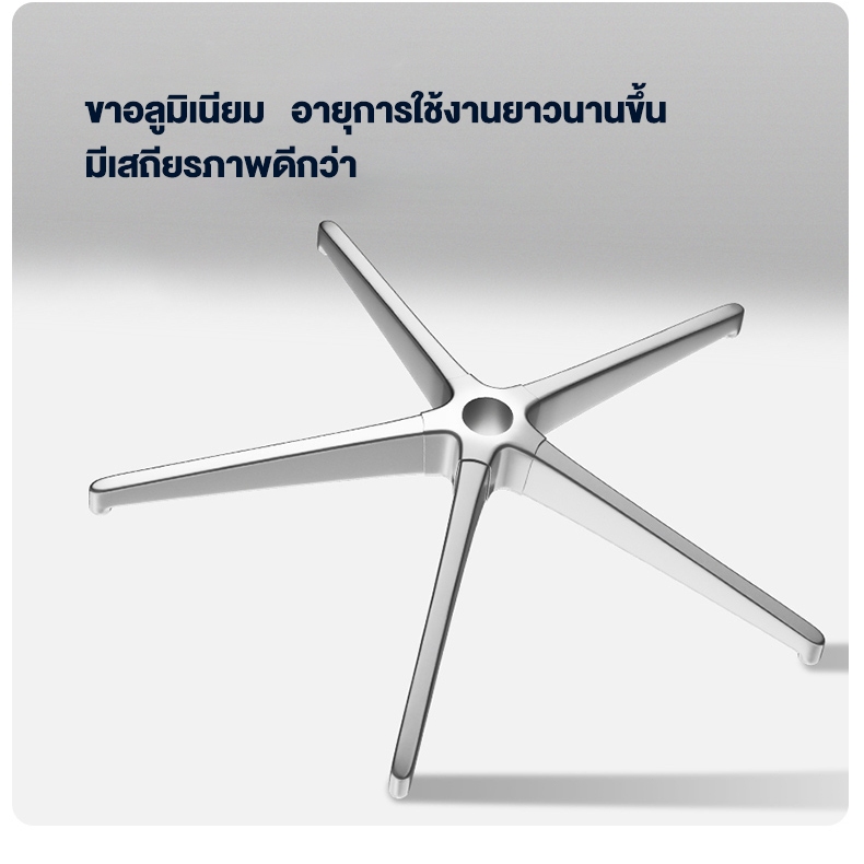 Kris E01 เก้าอี้เพื่อสุขภาพ ดีไซน์ตามหลักสรีรศาสตร์ เก้าอี้สีเทา ระบายอากาศดีเยี่ยม เก้าอี้นั่งทำงาน Ergonomic