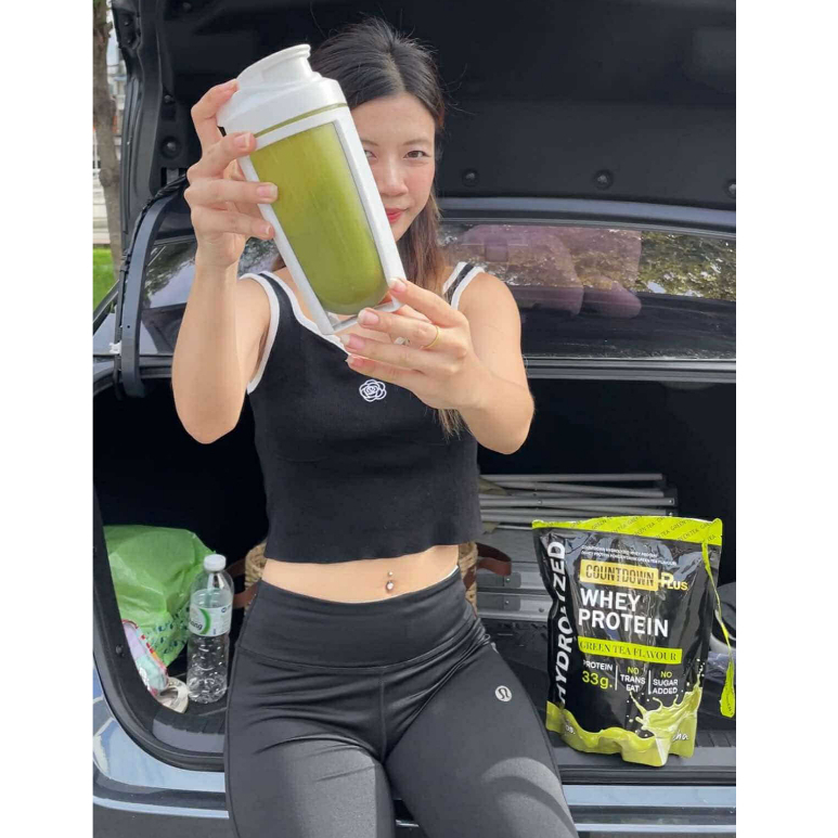 COUNTDOWN PLUS รุ่น Whey Protein Hydrolyzed เวย์โปรตีน ไฮโดรไลซ์ รสชาเขียว 750g โปรตีนสูง 33g ดูดซึมไว เสริมสร้างกล้ามเนื้อ ฟื้นฟูร่างกาย