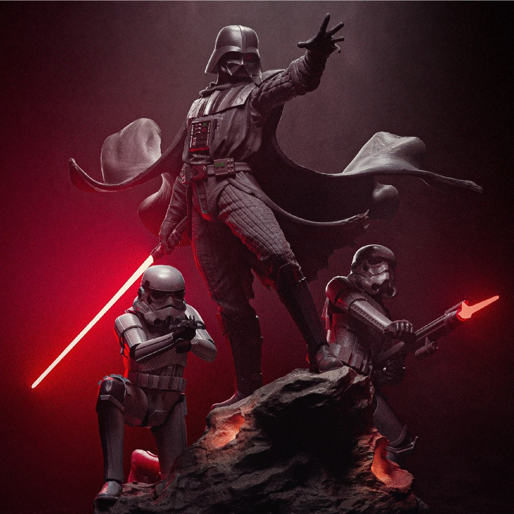 [โมเดลไม่ทำสี] Darth Vader Diorama [StarWars] (printing model) | Shopee ...