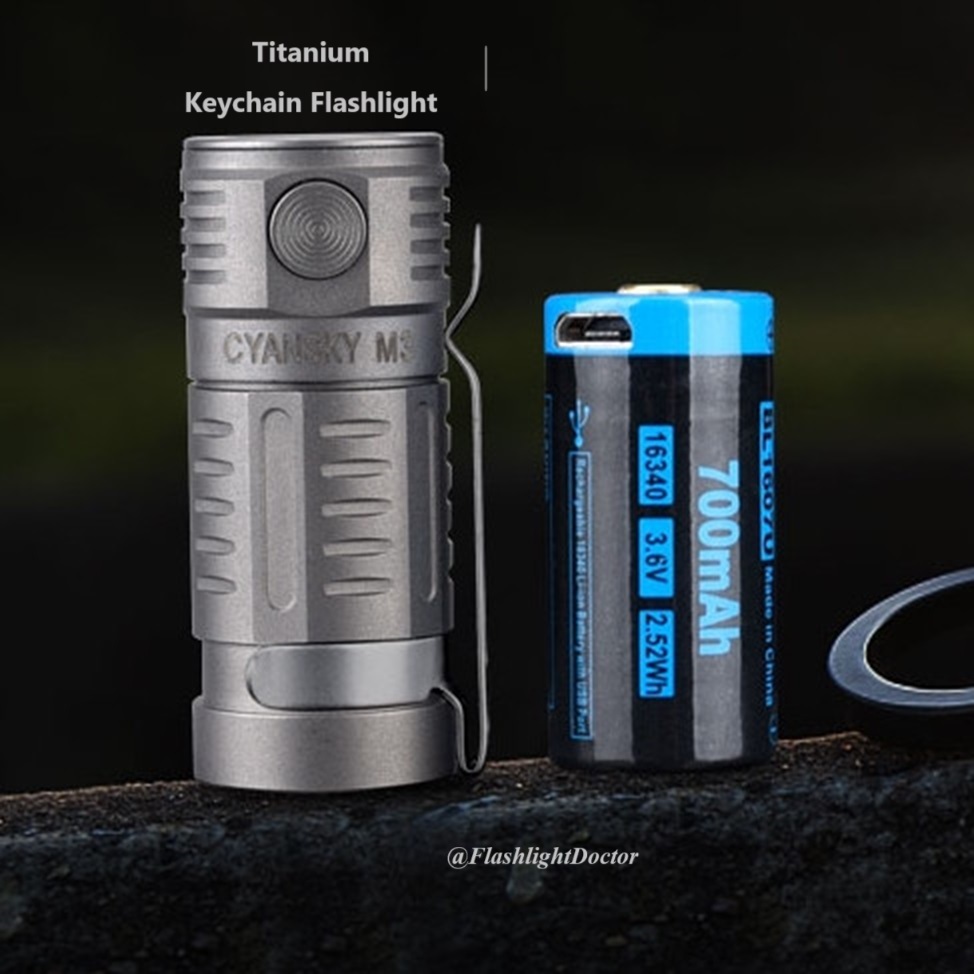 Cyansky M3 Titanium Keychain Flashlight | Shopee Thailand