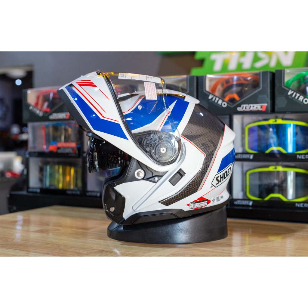 หมวกกันน็อคยกคาง SHOEI รุ่น NEOTEC 3 ลาย Grasp TC10 | Shopee Thailand