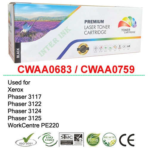 หมึกเลเซอร์ Xerox Phaser 3117 / Phaser 3122 (CWAA0759) สีดำ Full Color ...