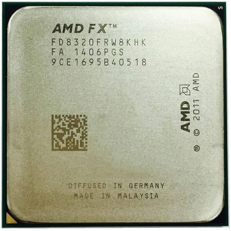 ซีพียู CPU AMD FX8320 3.5 GHz Turbo 4.0 GHz 125W (8คอ 8เทรด) ฟรีซิลิโคน ...