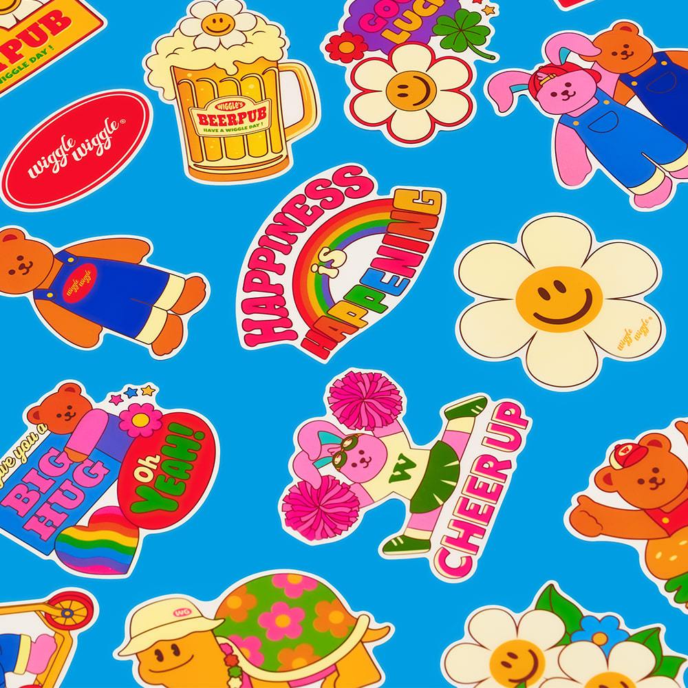 Random Big Sticker / Postcard Wiggle Wiggle สุ่มสติ๊กเกอร์ / โปสการ์ด ...