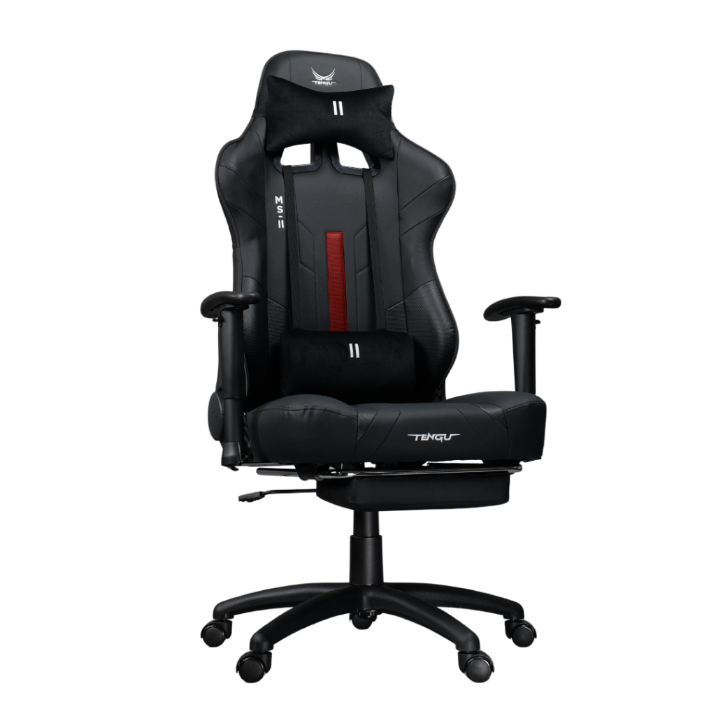 Tengu MS-ll เก้าอี้เกมมิ่ง gaming chair E-Sport รุ่น MS-ll เก้าอี้สีเทา เก้าอี้สีดำ เก้าอี้สีขาว รับน้ำหนัก 150 kg. เอนนอนได้ 180 องศา แขนปรับ 3D เก้าอี้เกมมิ่งเพื่อสุขภาพ