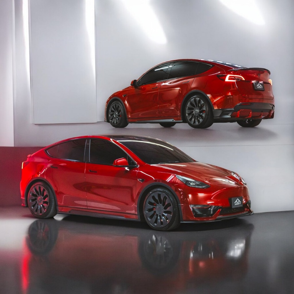 (ส่งตรงจากโรงงาน) ชุดแต่ง 7 ชิ้นรอบคัน TESLA Model Y 2022-2024ใส่ได้ทุก ...