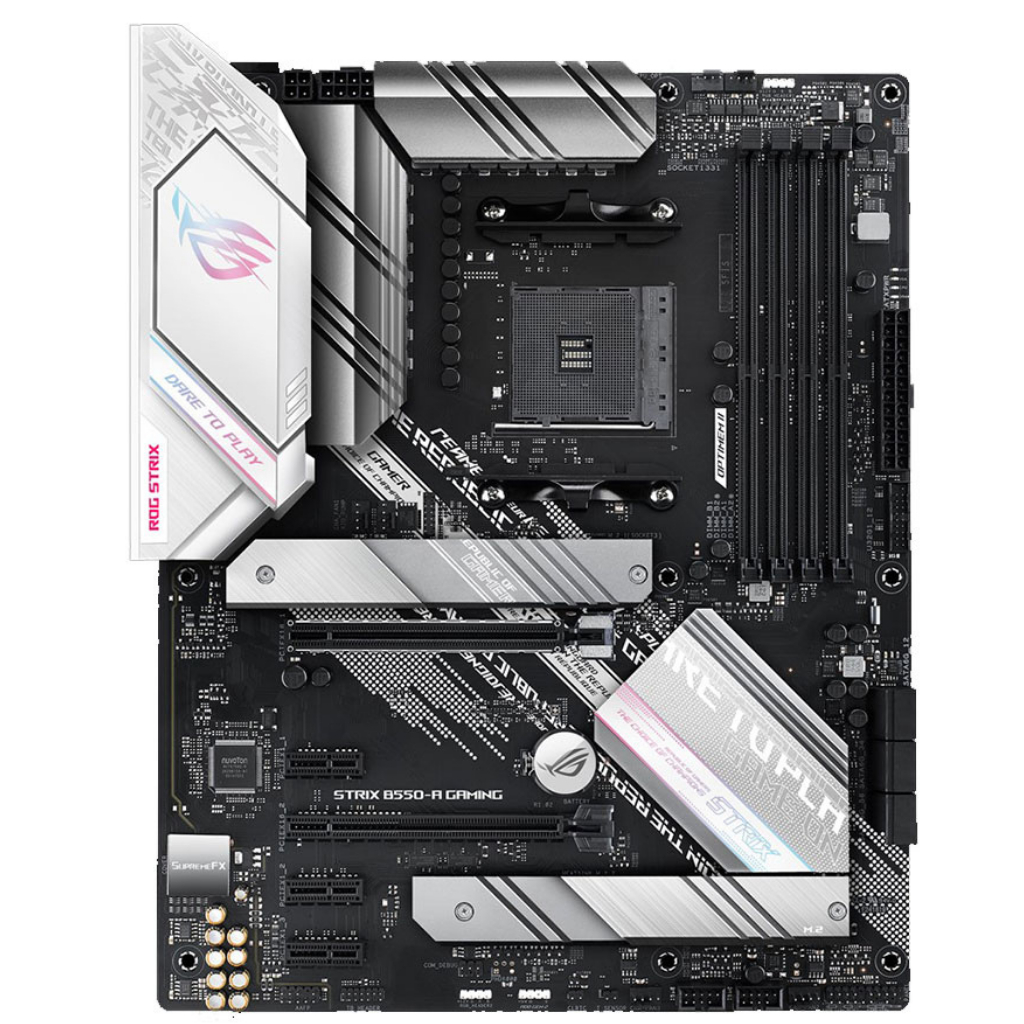 MAINBOARD (เมนบอร์ด) AM4 ASUS ROG STRIX B550-A GAMING DDR4 Support 5000 ...