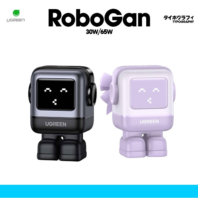UGREEN RoboGaN 30W Charger หน้าจอ LCD หัวชาร์จ Robot รุ่น CD359 ...