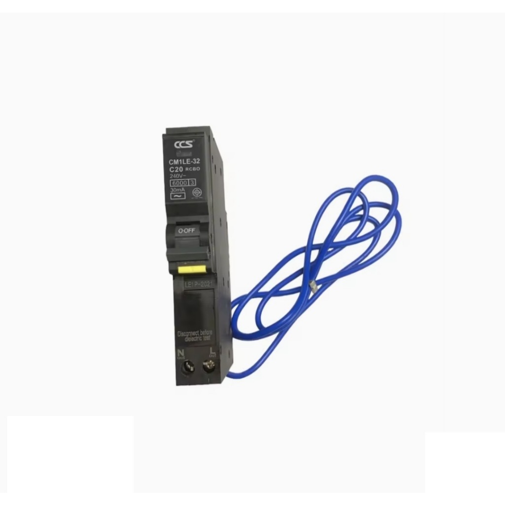 CCS ลูกย่อยเบรกเกอร์ เบรคเกอร์กันดูด RCBO 1P 16A / 20A / 32A P รุ่น ...