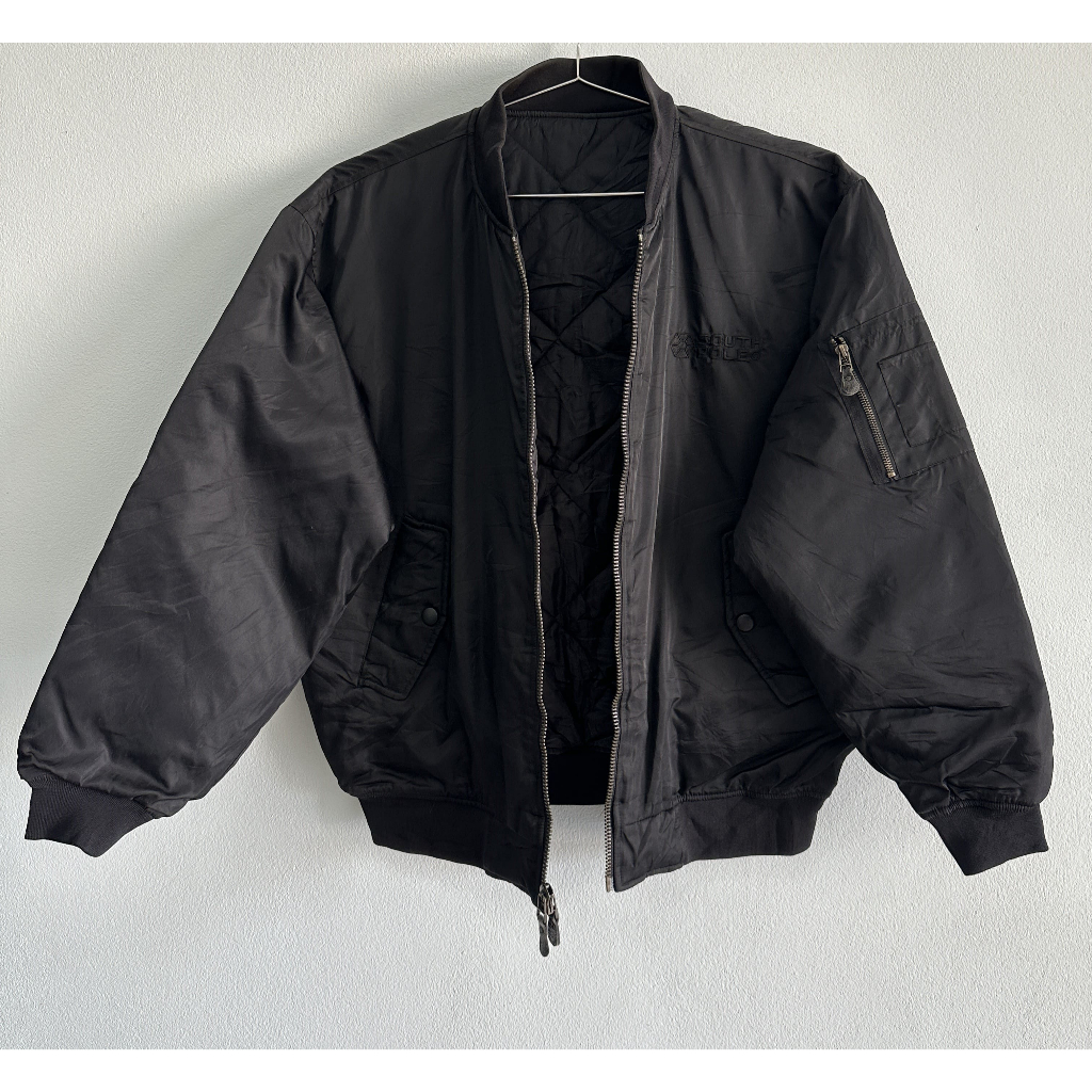 JACKET FLYER'S MAN INTERMEDIATE,MA-1 BLACK SOUTH POLE | Shopee