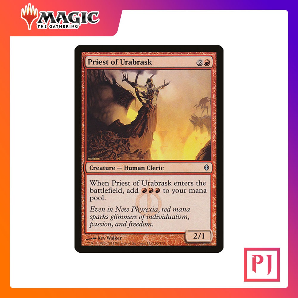 [MTG] Priest of Urabrask [NPH] [RED] [UNCOM] [NORMAL] [ENG] (การ์ดเมจิค ...