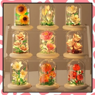 โปรโมชั่น Flash Sale : ตัวต่อดอกไม้ ดอกไม้ ตัวต่อ ดอกทานตะวัน ดอกกุหลาบ เปิดไฟได้ ของขวัญวันเกิด ของขวัญวันวาเลนไทน์