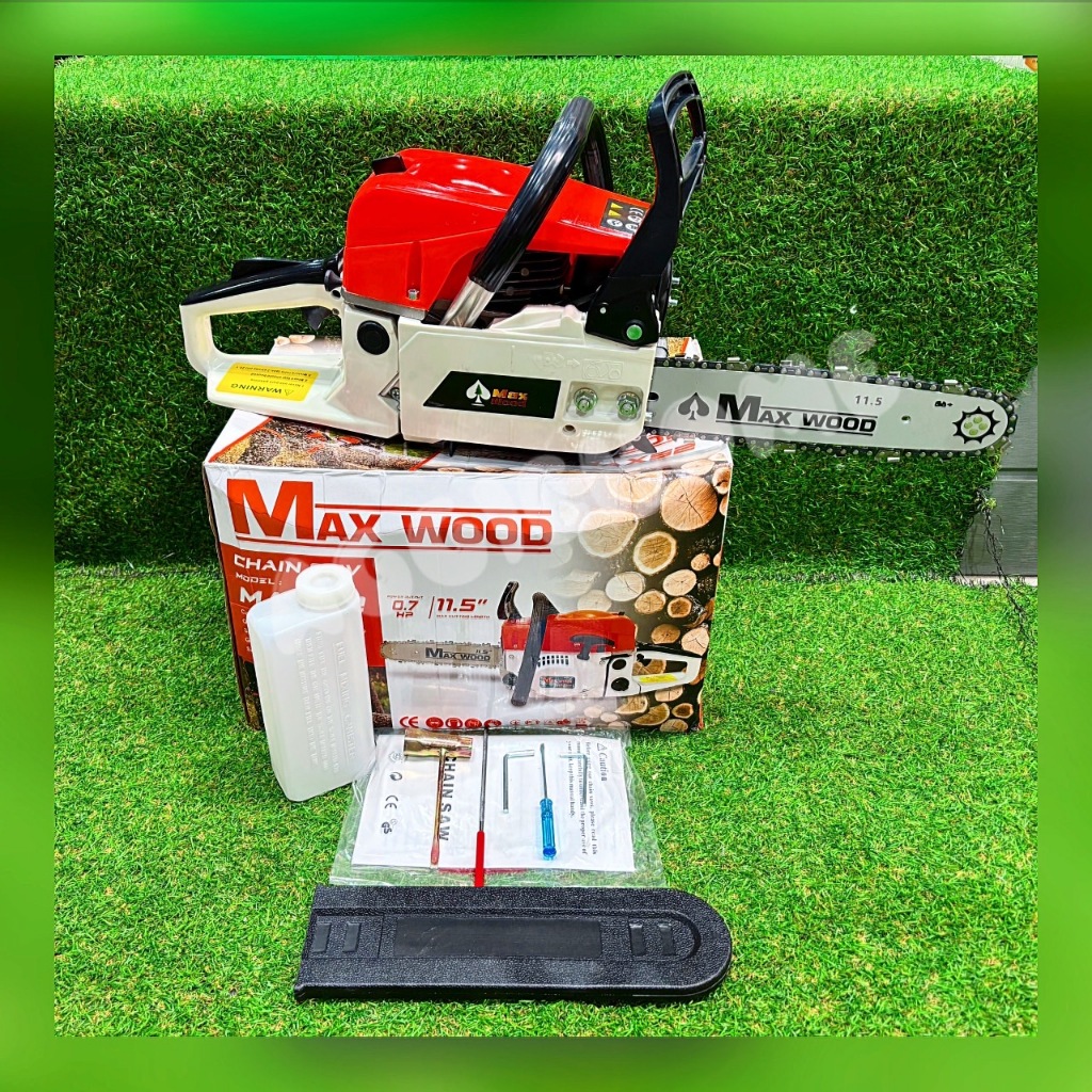 MAXWOOD เลื่อยยนต์ รุ่น MAX52 0.7แรงม้า 11.5นิ้ว(ส้ม-ขาว) CHAIN SAW ...