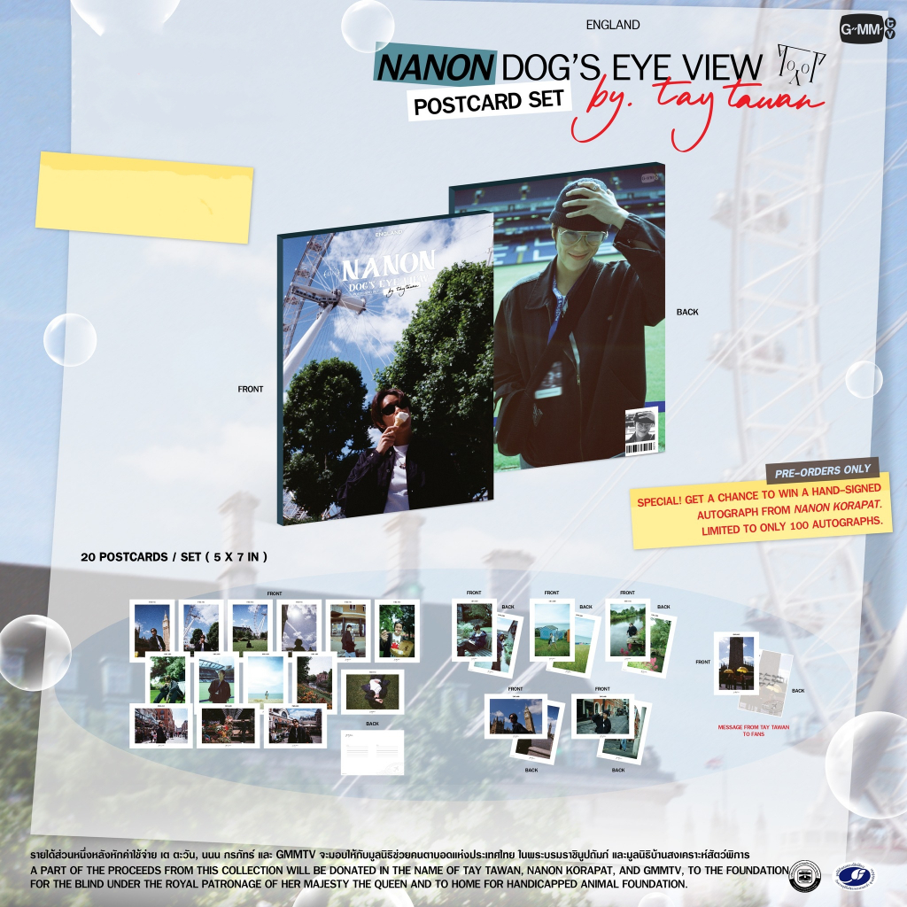 DOG’S EYE VIEW POSTCARD Tay Phuwin Nanon 🚚（พร้อมส่ง）NEW PHUWIN NANON DOG'S EYE VIEW POSTCARD SET BY TAY