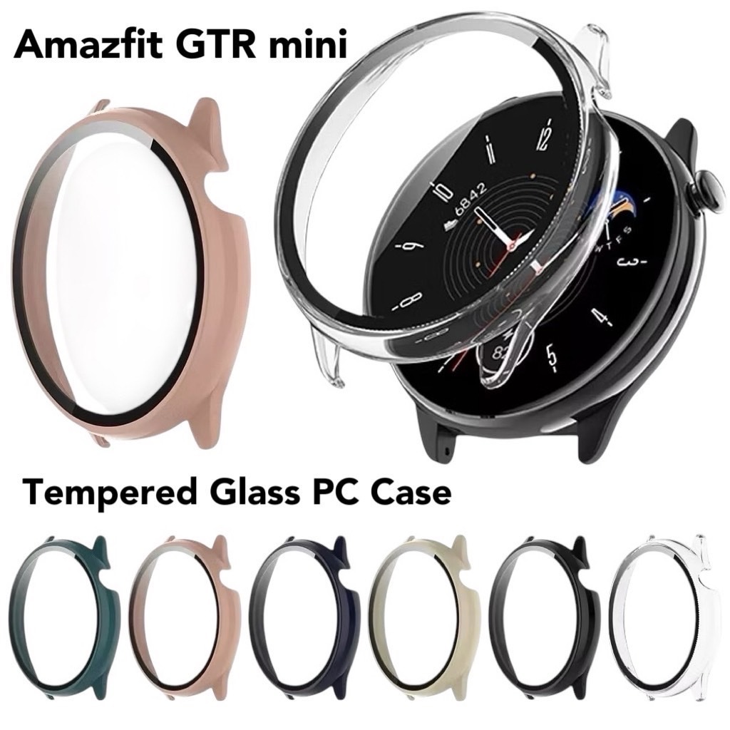 เคส Amazfit GTR mini 43 mm ฟิล์มกระจกนิรภัย PC สวยงามมีหลากหลายสี ...