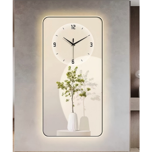 Mural clock Wall clock French cream style clock minimalist modern ...