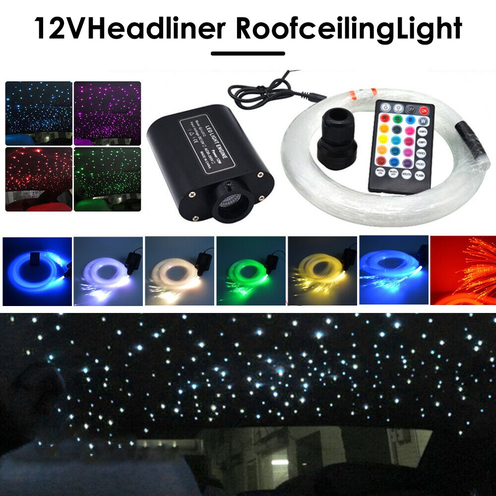 16W Fiber Optic Lights Star Ceiling Light Kit starlight headliner APP ...