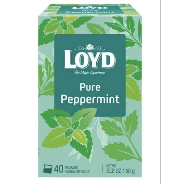 Loyd Peppermint Tea 40 Tea bags 60g - ลอยด์ ชามิ้นต์ ชาเปปเปอร์มิ้นต์ ...
