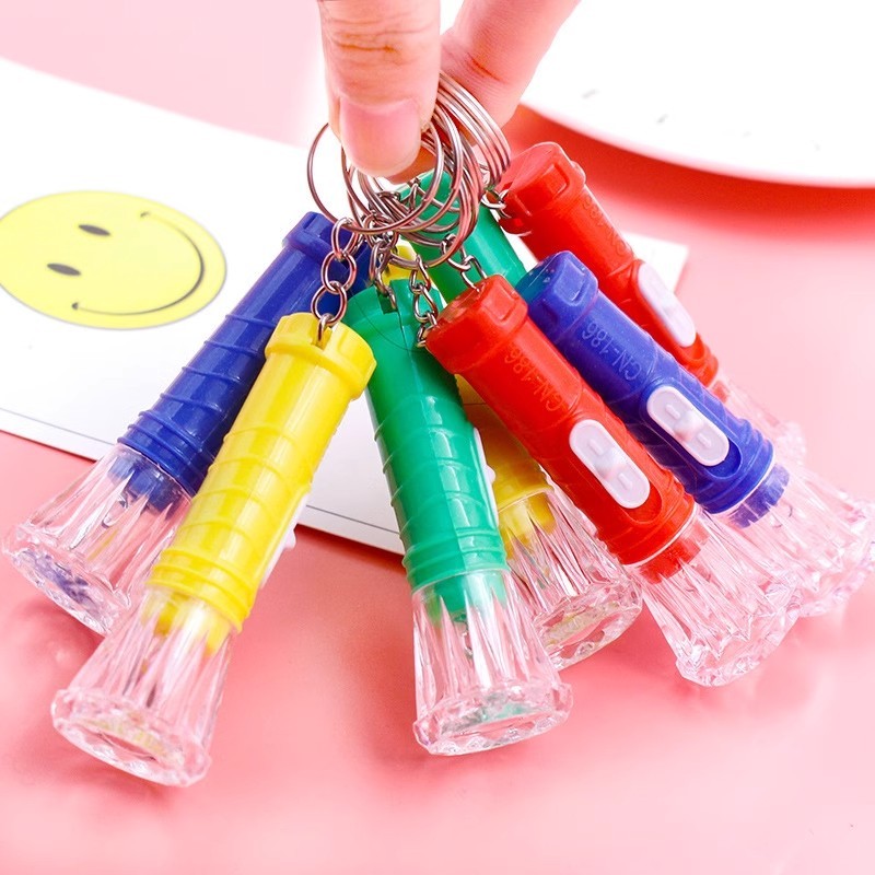 Mini LED Keychain Flashlight Diamond Shape Portable Outdoor Camping ...