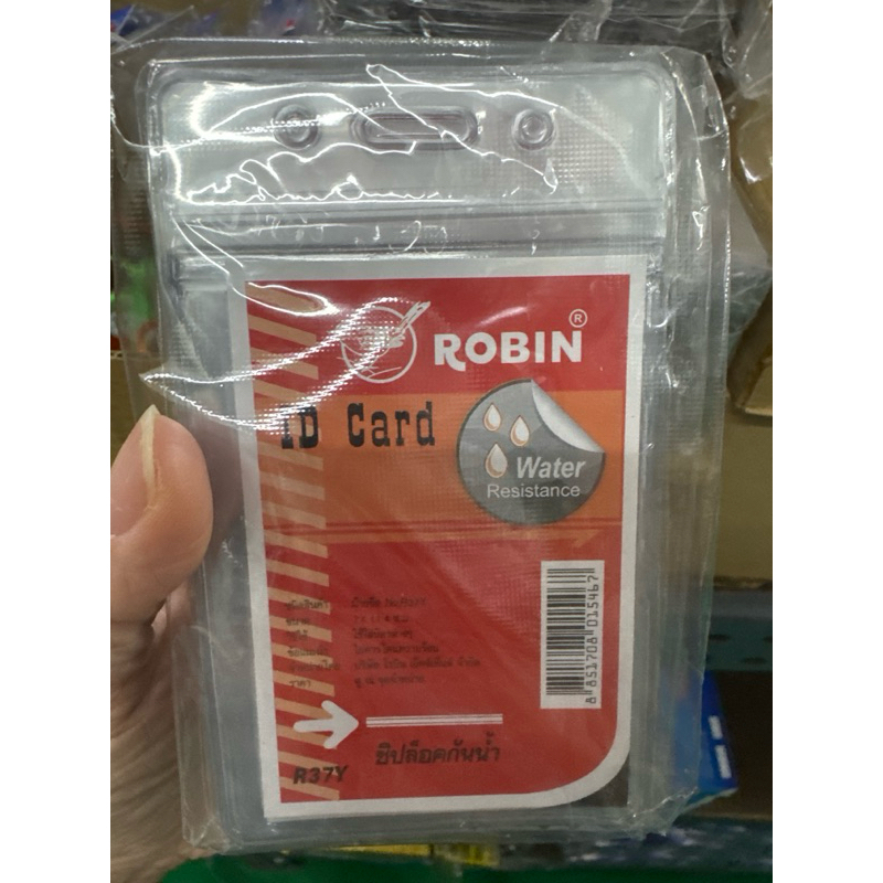 ROBIN ป้ายชื่อพลาสติก แนวตั้ง โรบิน #R37Y แนวนอน R37X ใส แพ็ค 10 อัน ...