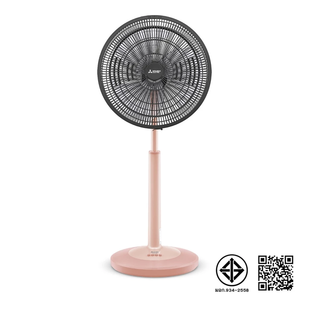 MITSUBISHI ELECTRIC รุ่น R18A-GB พัดลมตั้งพื้นกึ่งตั้งโต๊ะ ขนาดใบพัด 18 นิ้ว แบบปุ่มกด