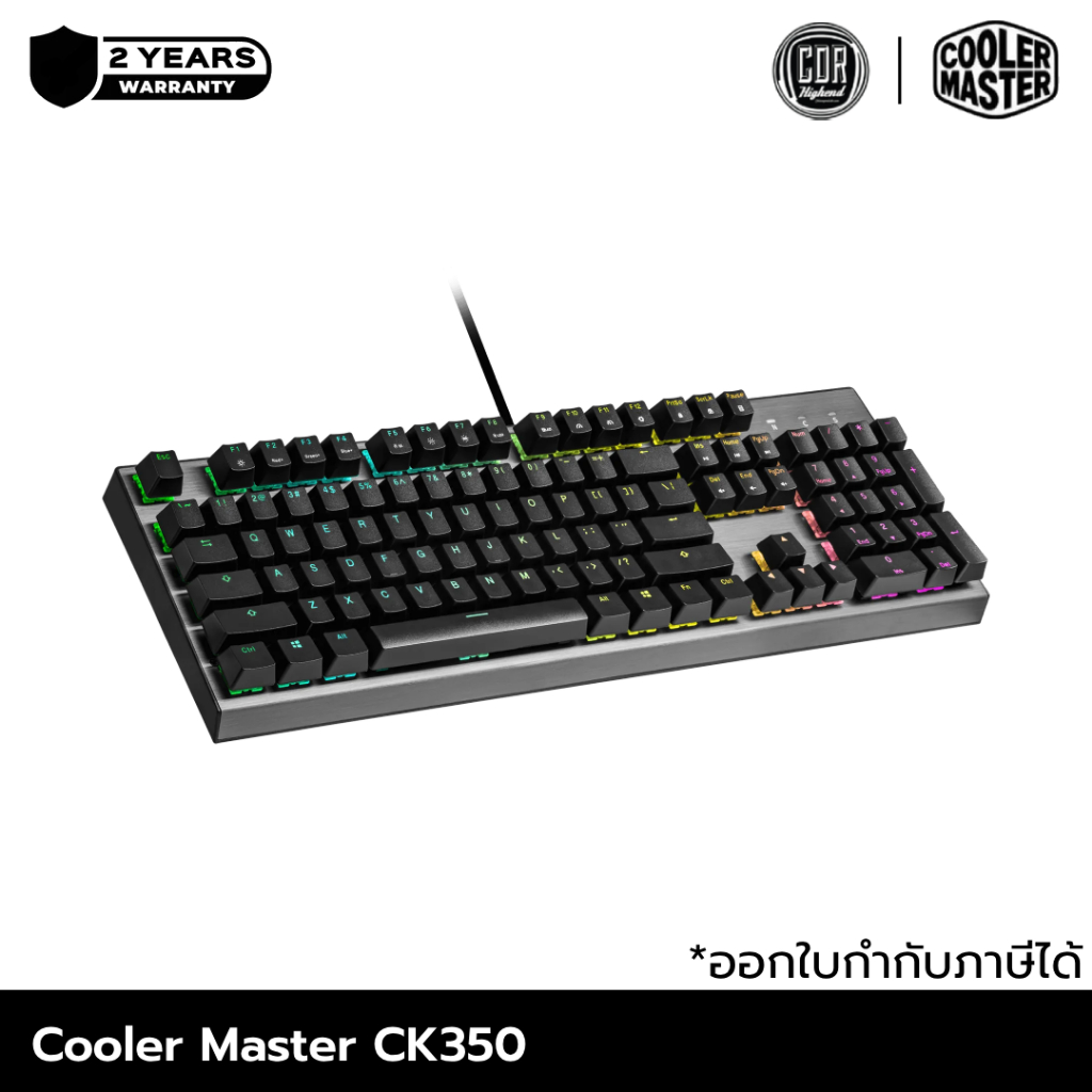 Coolermaster CK350 RGB Mechanical Gaming Keyboard Fullsize | ประกัน ...