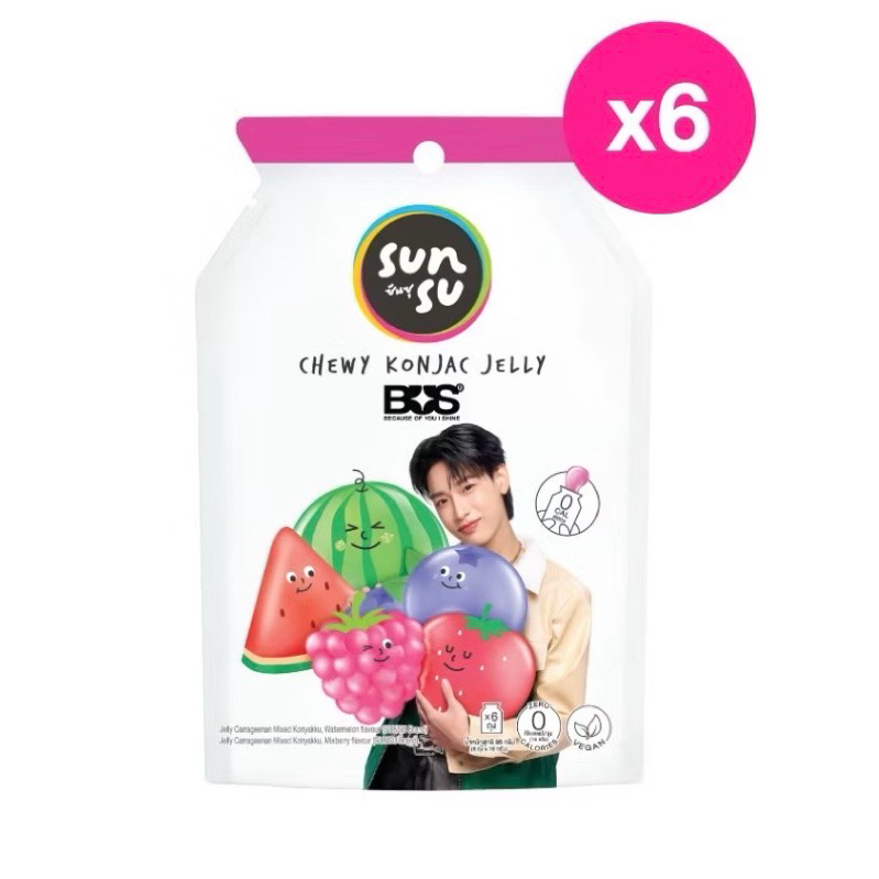 BUS เยลลี่ Sunsu ยกแพ๊ค 6 ห่อ | Shopee Thailand
