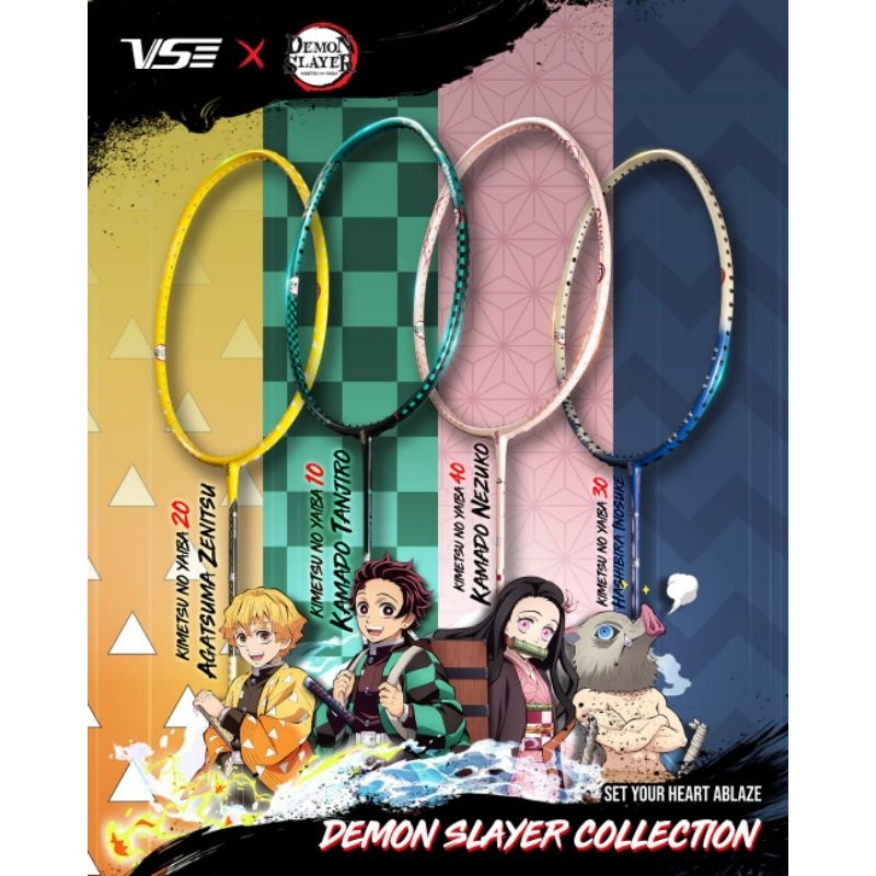(สินค้าพร้อมส่ง) ไม้แบดมินตัน Venson 𝐕𝐒 𝐱 𝐃𝐞𝐦𝐨𝐧 𝐒𝐥𝐚𝐲𝐞𝐫 ดาบพิฆาตอสูร แถม ...