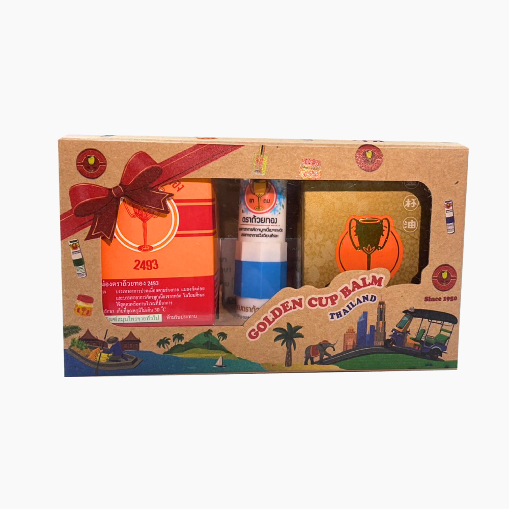 Gift Box Set Inhaler | กล่องของขวัญ ยาดมตราถ้วยทอง (หลอดฟ้า) | Shopee ...