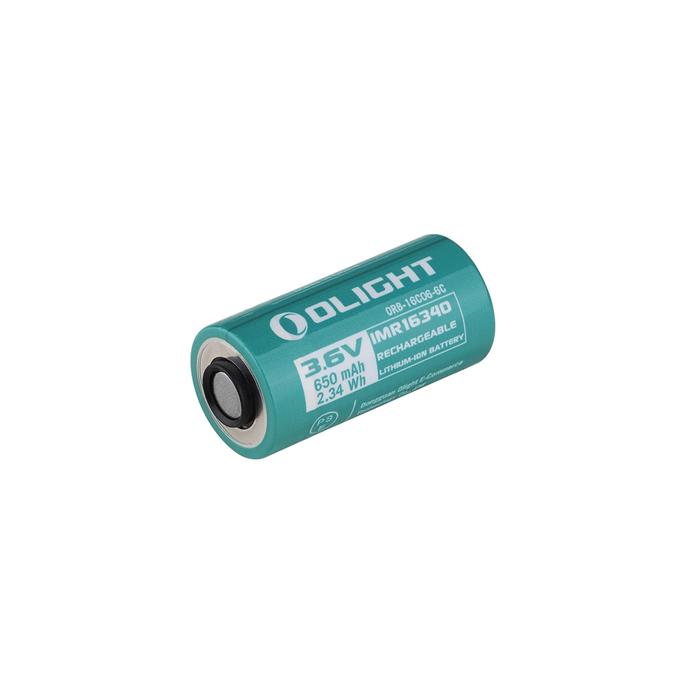 Olight Battery แบตเตอรี่ ORB-16C06-6C IMR 16430 650mAh 3.6V สำหรับ ...