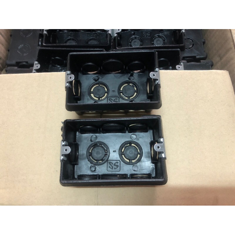 BOXแบบฝัง ขนาด2x4นิ้ว สีดำ(แพ็ค5อัน) | Shopee Thailand