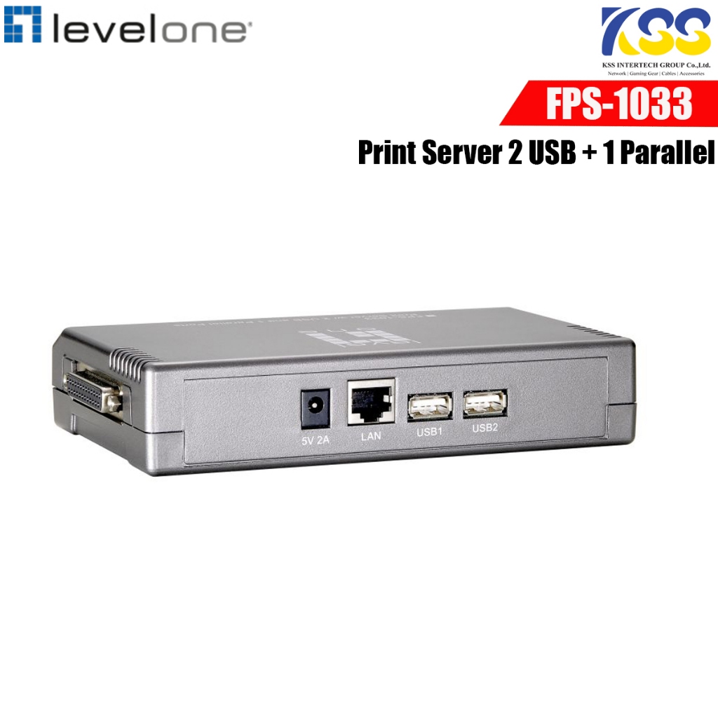 Print Server Levelone fps-1033 แบบ 2 USB + 1 Parallel | Shopee Thailand