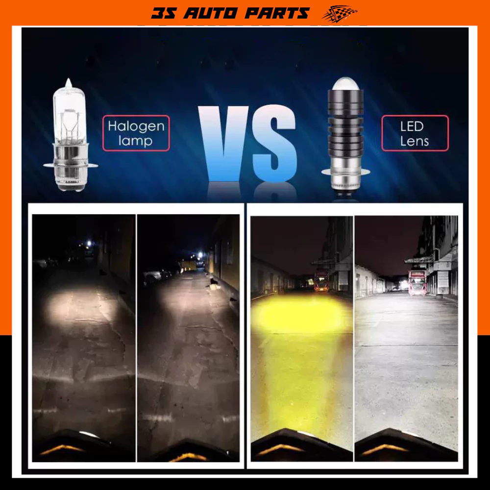 หลอดไฟหน้า LED โปรเจ็คเตอร์ Honda Wave 110i ตรงรุ่น สีขาว รูปที่ 2