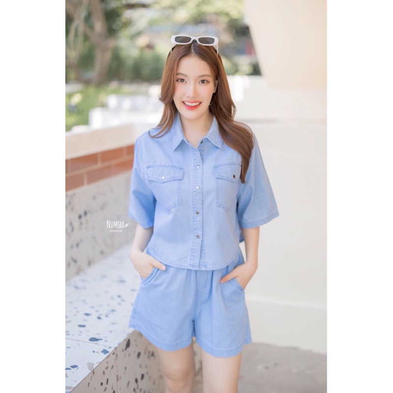 Numsha Brand เซ็ตยีนส์ 2333/NB23090 | Shopee Thailand