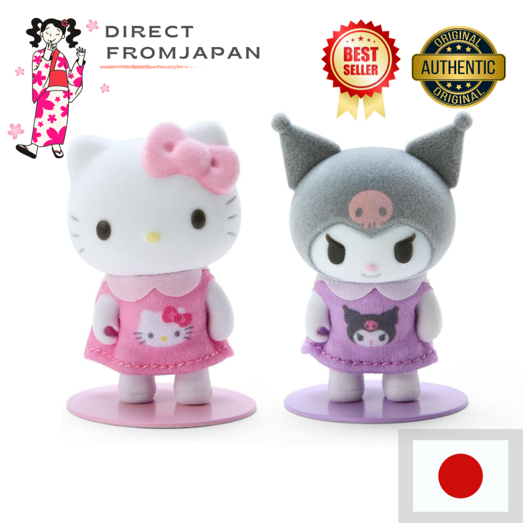 SANRIO Pitta to friends Mini Flocky Doll Kisekae Kuromi Hello Kitty ...