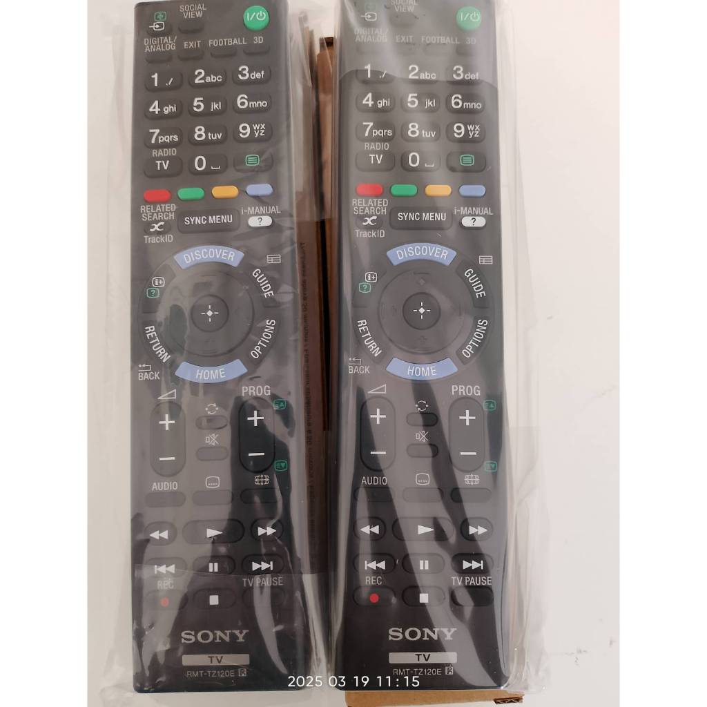 รีโมท ทีวีโซนี่แท้100% REMOTE TV SONY RMT-TZ120E สำหรับ ทีวีโซนี่ ปี ...