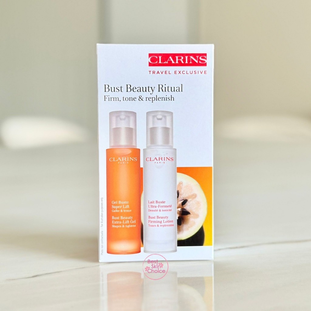 EXP 2028-12 Clarin s Bust Beauty Ritual Firm ,Tone & Replenish Set (2 x ...