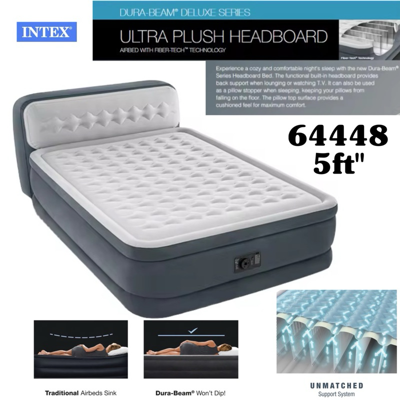 Intex 64448 New‼️2025 5ฟุต ที่นอนเป่าลมอัตโนมัติ เกรดพรีเมี่ยม รุ่นใหม่ ...